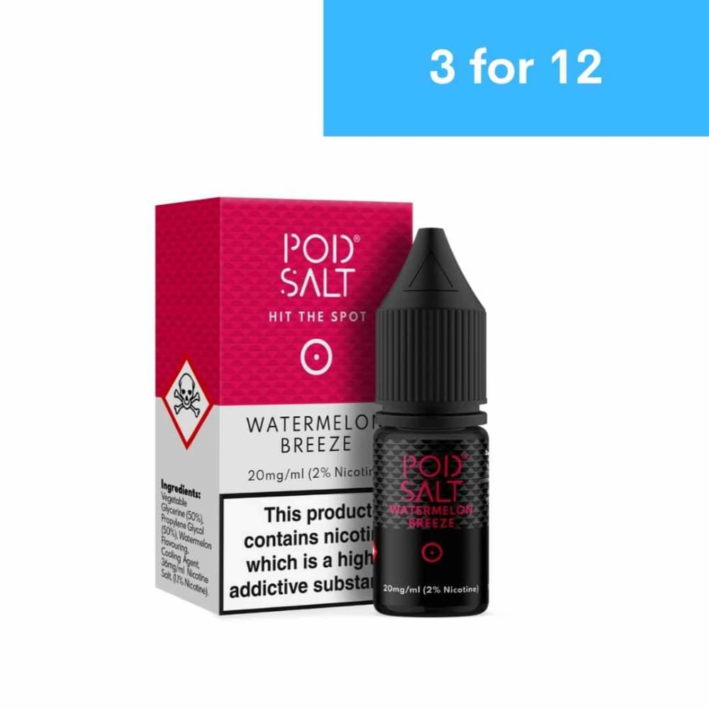 Pod Salt Watermelon Breeze Eliquid - Juice