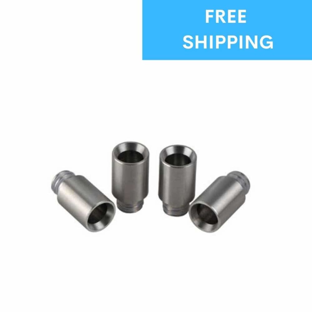 Smooth Wide Bore Style Stainless Steel Drip Tip - Accessories