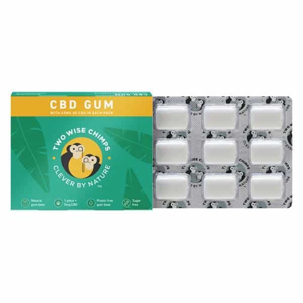 Two Wise Chimps CBD Chewing Gum 45mg - CBD Gummy Bears