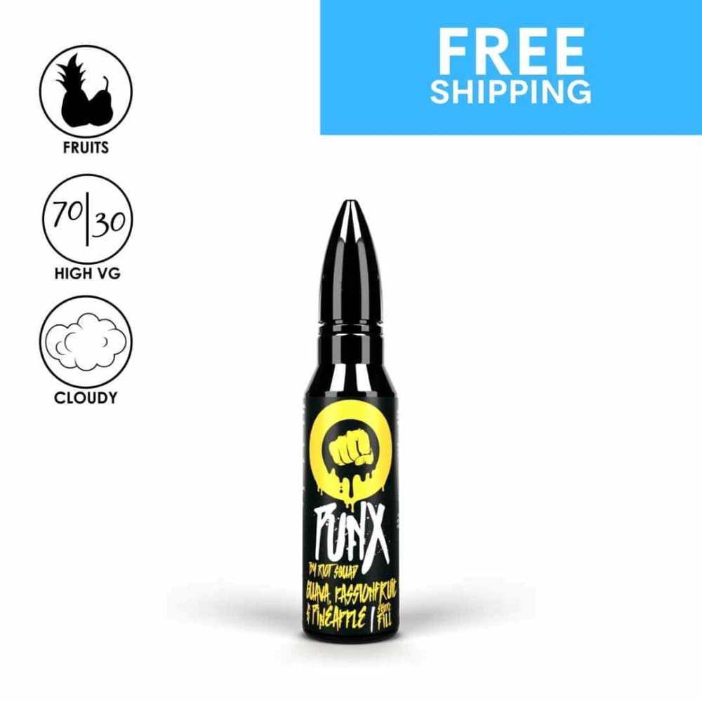 Guava, Passion Fruit & Pineapple, Riot Squad Punx, 50ml