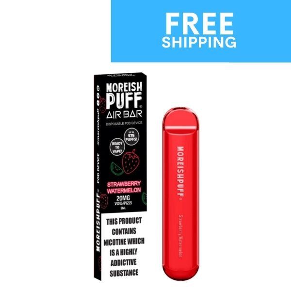 Moreish Puff Air Bar Strawberry Watermelon disposable vape pen.
