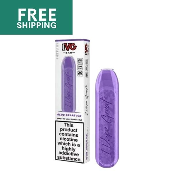 IVG Bar Aloe Grape Ice disposable vape