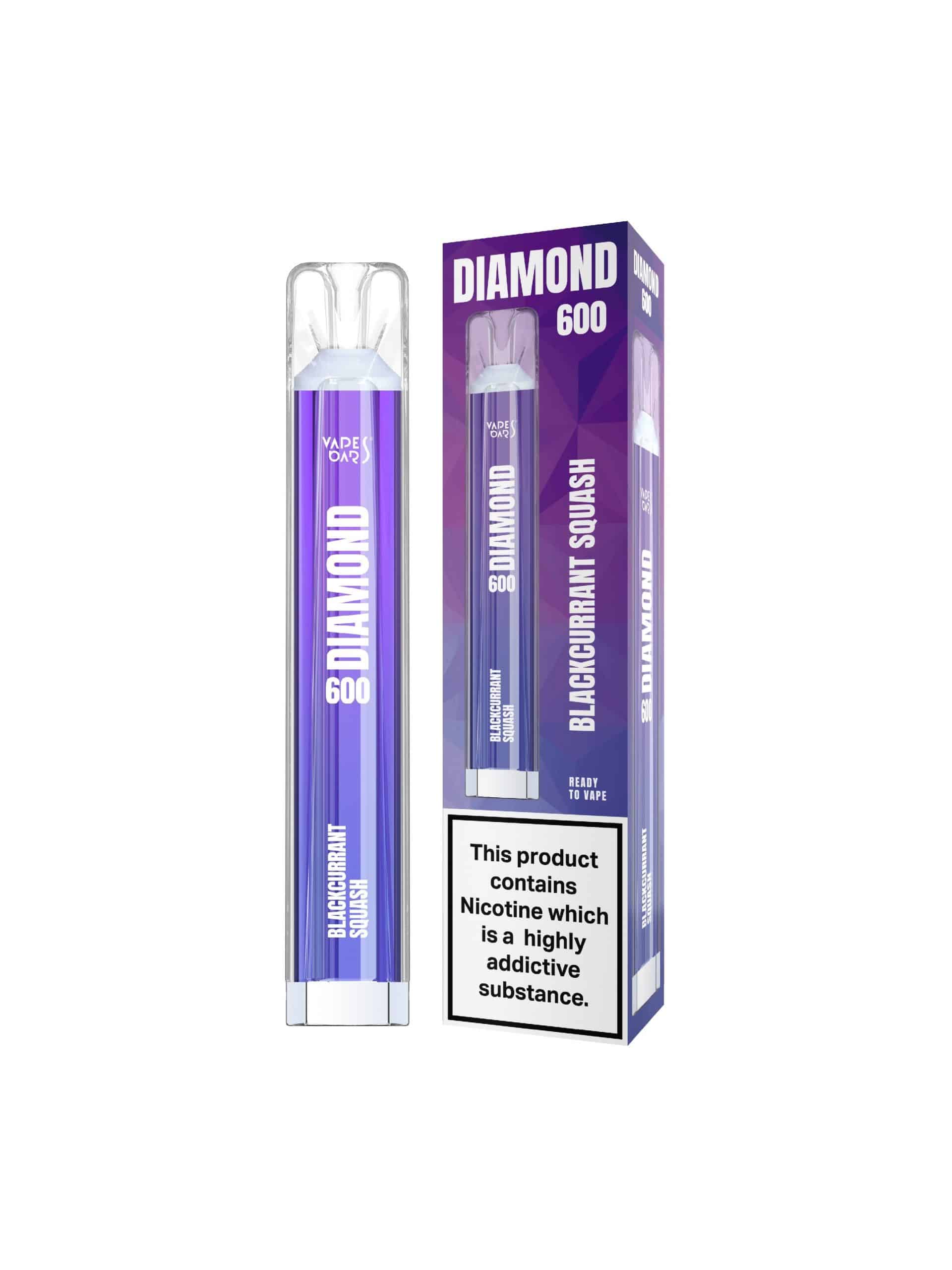 Blackcurrant Squash | Diamond 600 Bar Disposable
