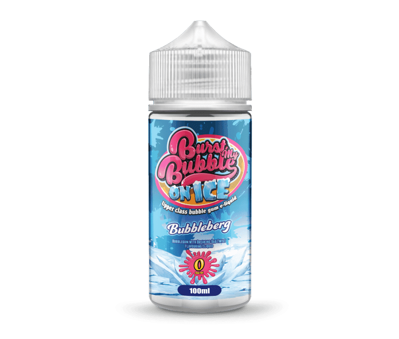 Burst My Bubble On Ice | BUBBLEBERG BUBBLEGUM ICE | 100ml Shortfill | 0mg