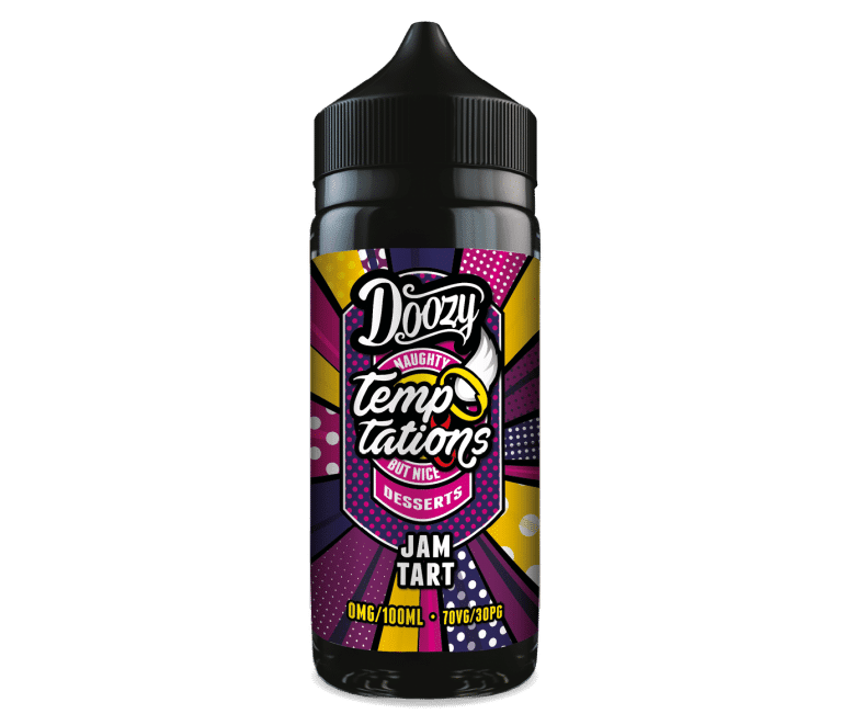 Doozy Vape Co Temptations | Jam Tart | 100ml Shortfill | 0mg