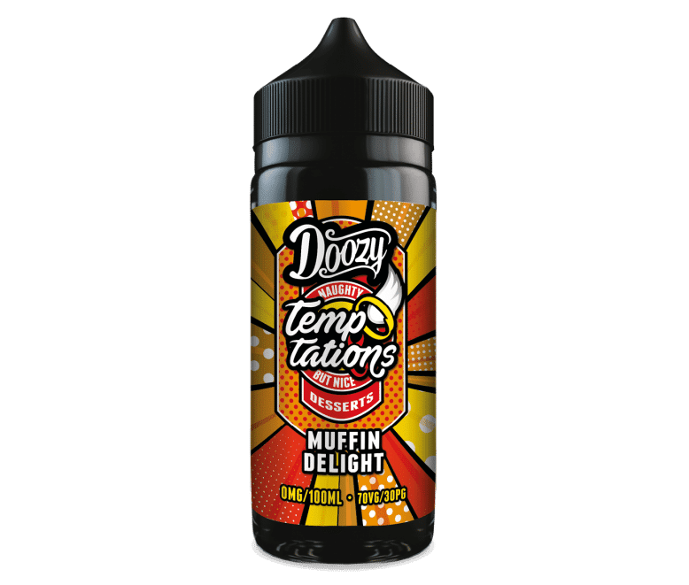 Doozy Vape Co Temptations | Muffin Delight | 100ml Shortfill | 0mg